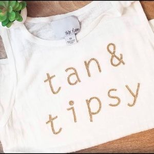 Chloe Oliver tan and tipsy tank!